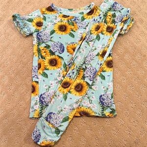 Posh Peanut Sunflower PJs 5T